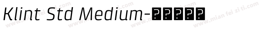 Klint Std Medium字体转换
